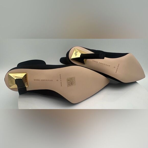 GOOD AMERICAN | Ankle Shine Neoprene Booties | Black | NWT 9 | w/ Dust Bag - Picture 13 of 15